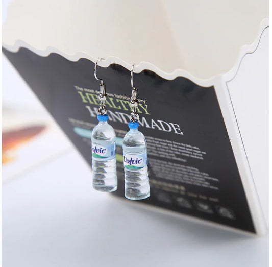 Mineral Water Bottle Earrings